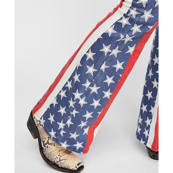 FREE PEOPLE Penny Stars & Stripes Jeans LAST PAIR! - Picture 8 of 10